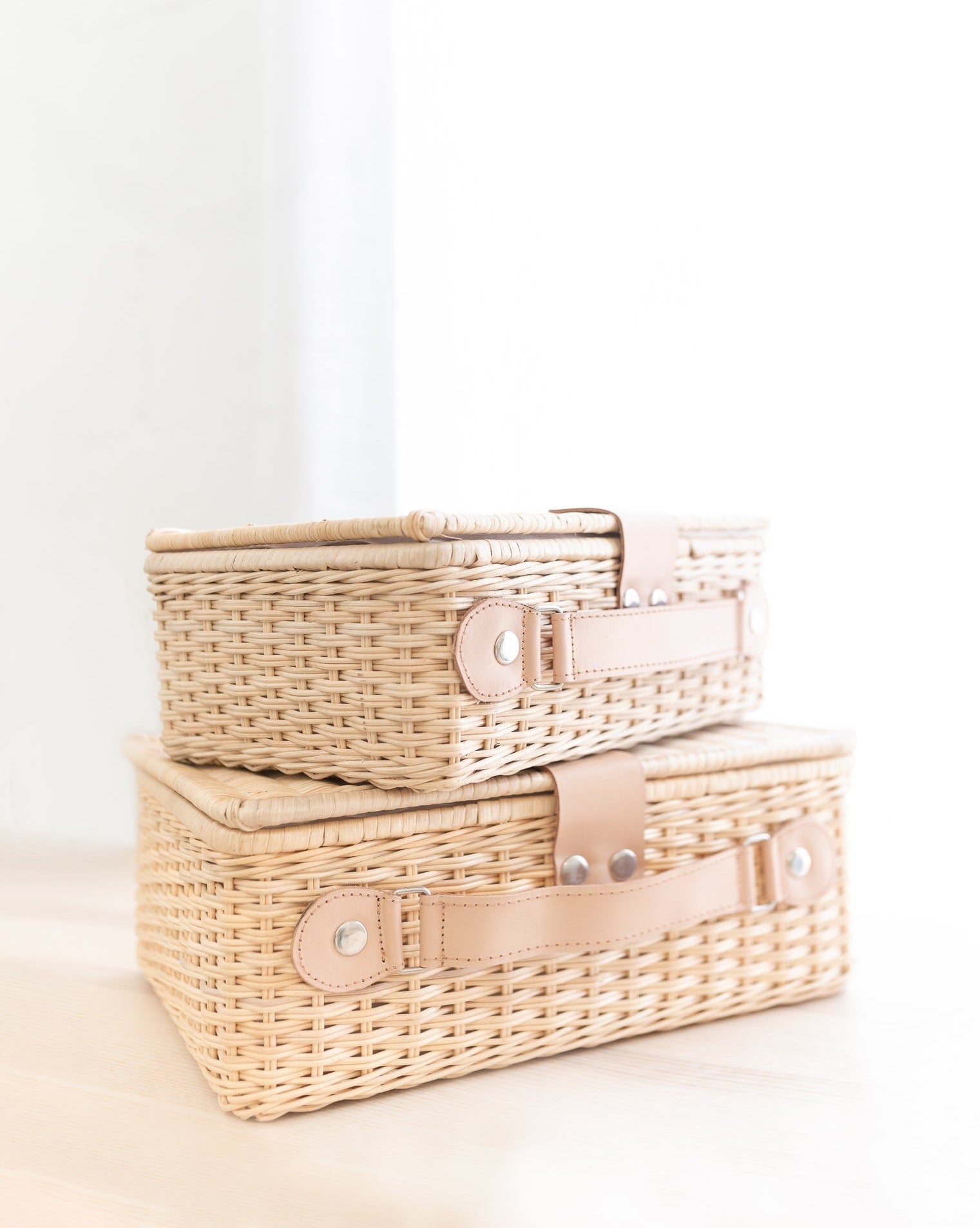 Wicker Suitcases Organization Ellie & Becks Co.   