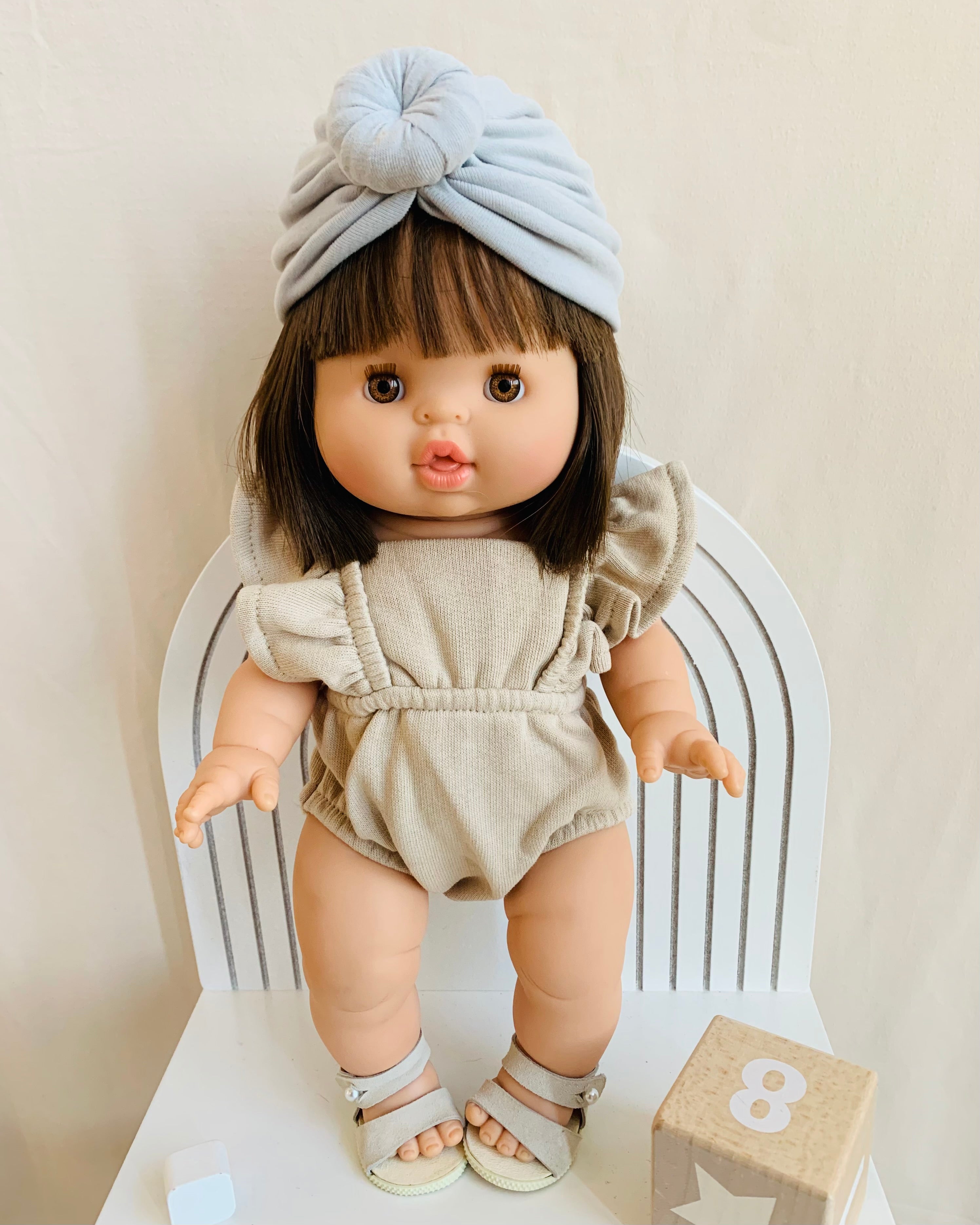 Lou Retro Romper  Minikane Oatmeal  