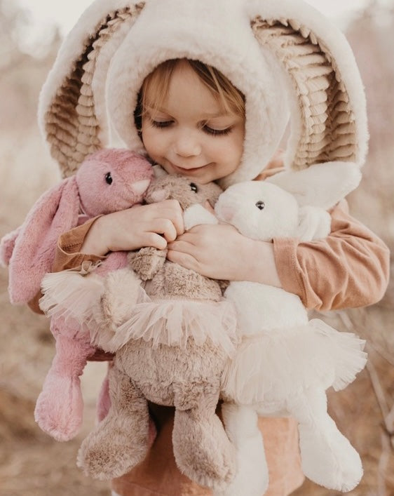 Easter Bunny Rabbit Stuffies Little Wonder & Co. Tea Rose  