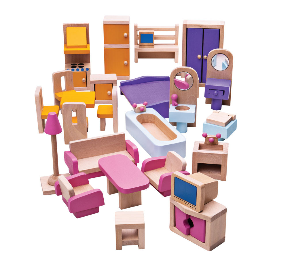 Heritage Playset Doll Furniture Set by Bigjigs Toys US  Bigjigs Toys US   