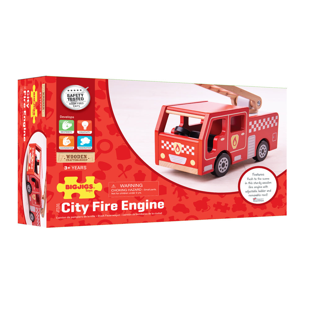 City Fire Engine by Bigjigs Toys US  Bigjigs Toys US   