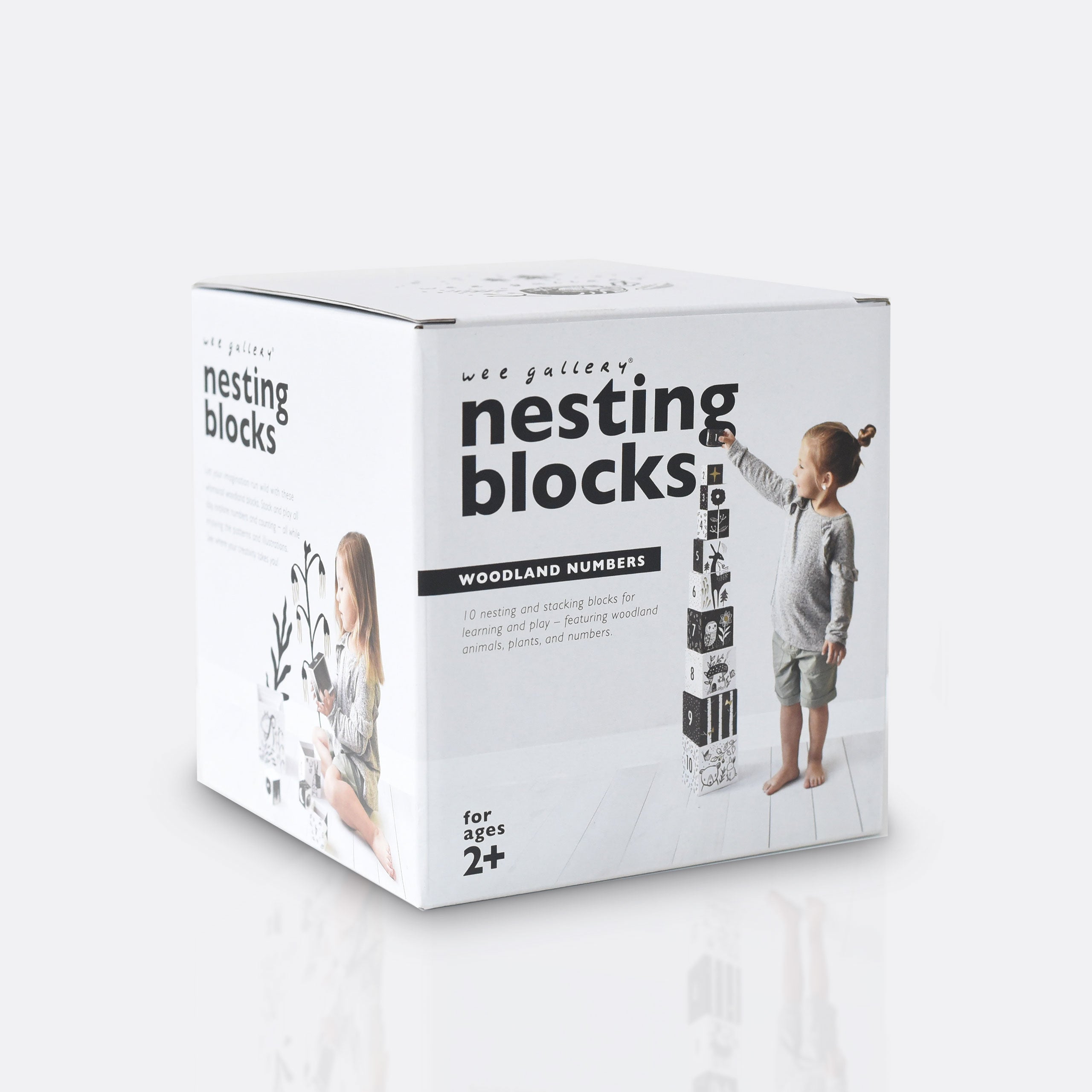 Nesting Blocks - Woodland Numbers Toys Wee Gallery   