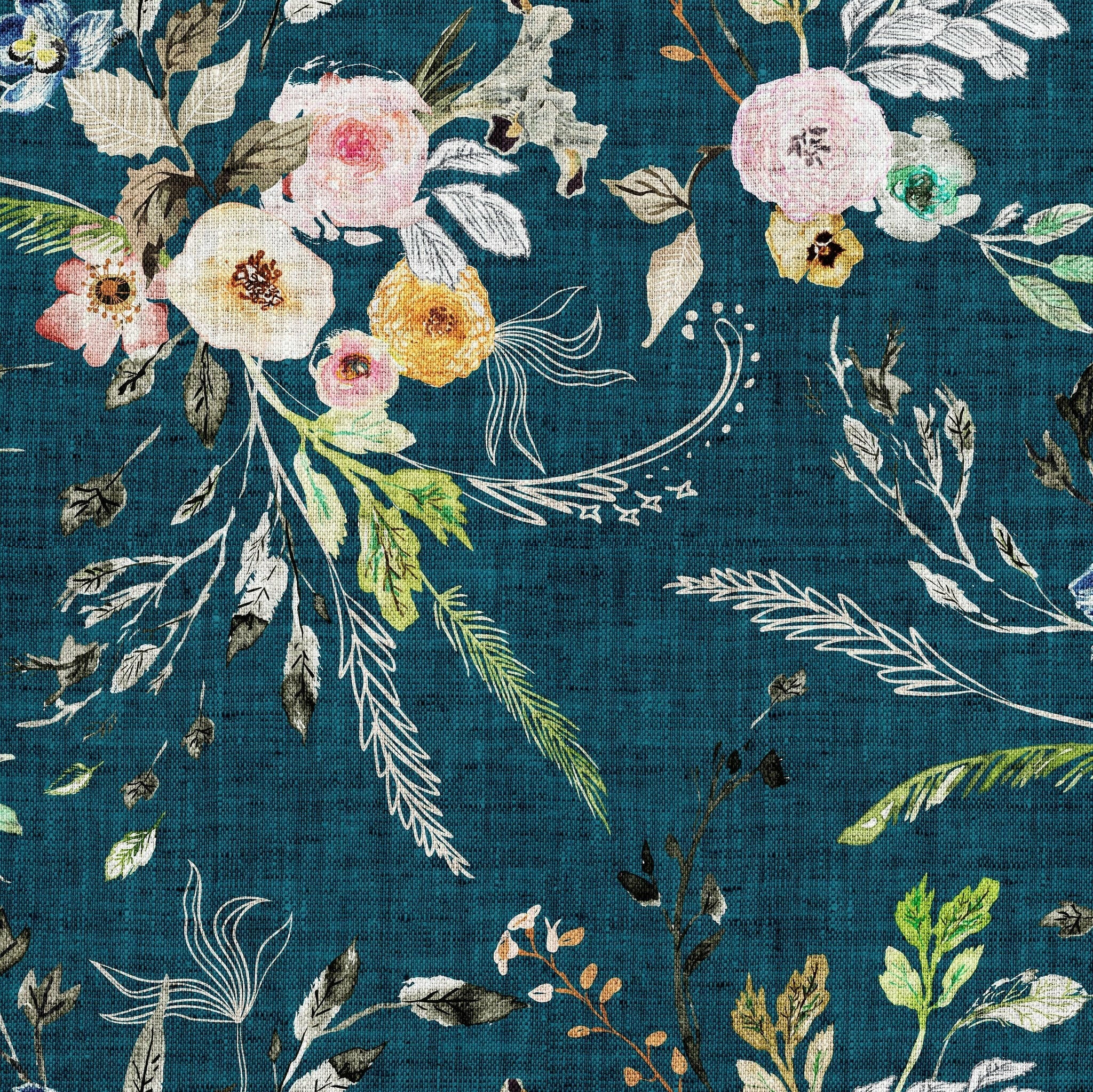 Boho Floral Splash Mat - A Waterproof Catch-All for Highchair Spills and More!  BapronBaby   