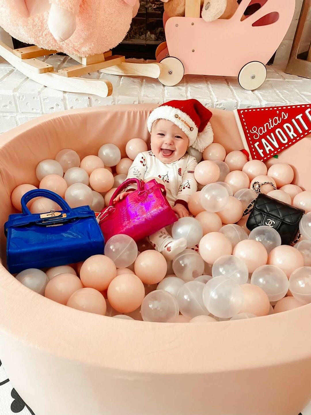 Classic Blush Ball Pit + 200 Pit Balls Ball Pit Bundles Little Big Playroom   
