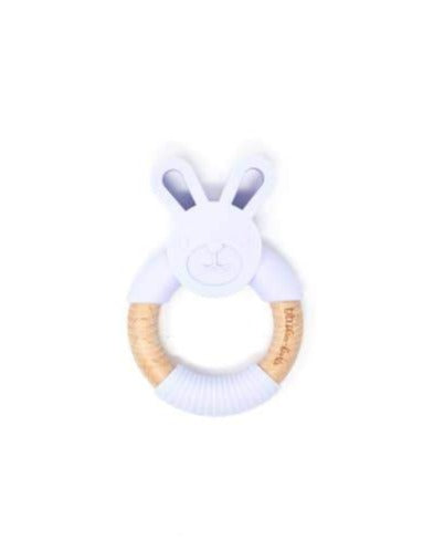 Bunny Ear Teether Baby Essentials Three Hearts Lavender Fog  