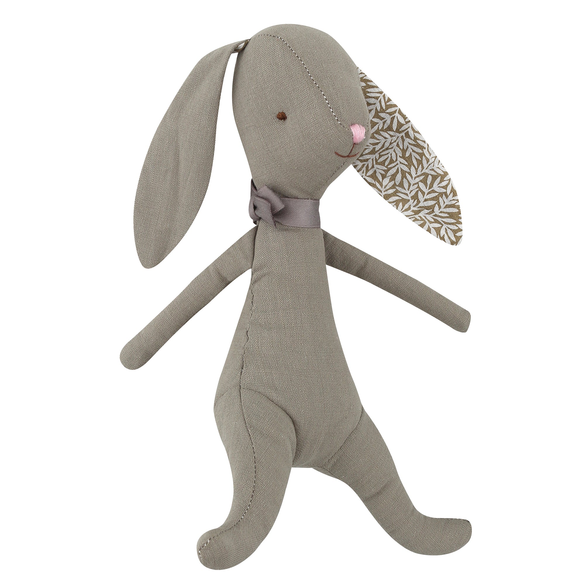 Organic Cotton Linen Bunny Rabbit Stuffies Little Wonder & Co. Sage Rabbit  