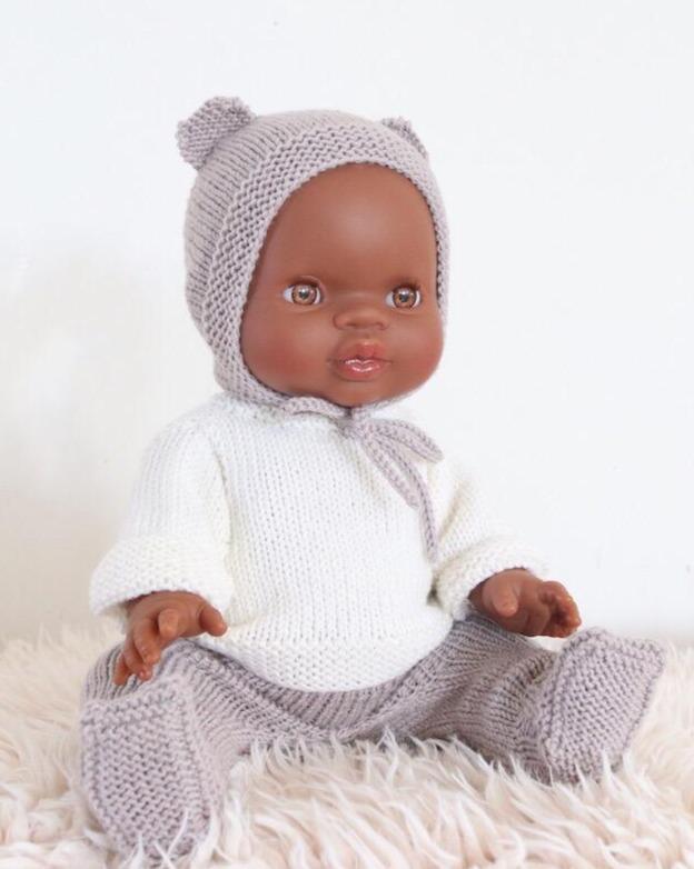 Minikane Little Black Baby Boy Doll - Brown Eyes Dolls Minikane   