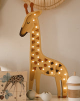 Wooden Giraffe Lamp