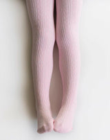 Blush Cable Knit Tights