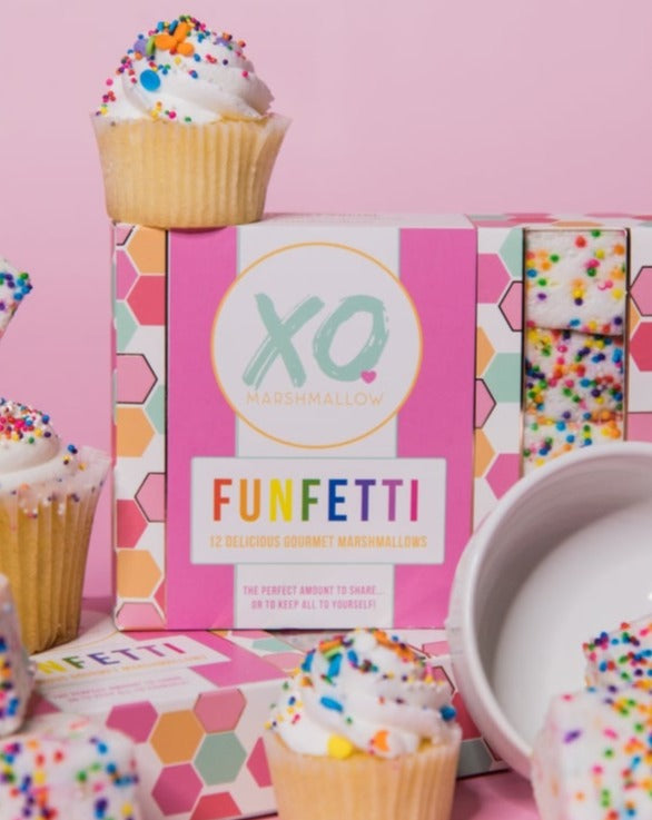 Funfetti Marshmallows Valentines XO Marshmallow   