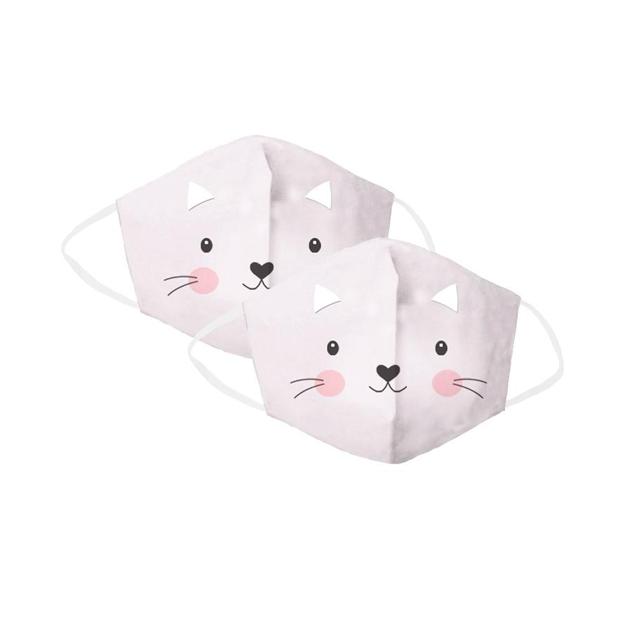 Violet Kitty Children's Face Cover 2 Pack Set Mask MON AMI   