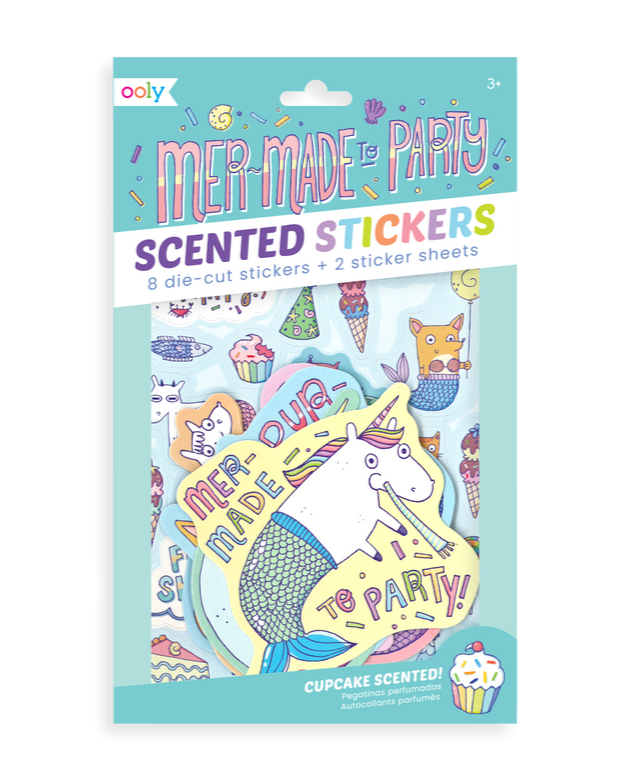 Scented Scratch Stickers - Mer-Made To Party Art Supplies OOLY - Art & School Supplies   