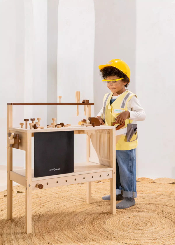 Mini Wooden Workbench Playset