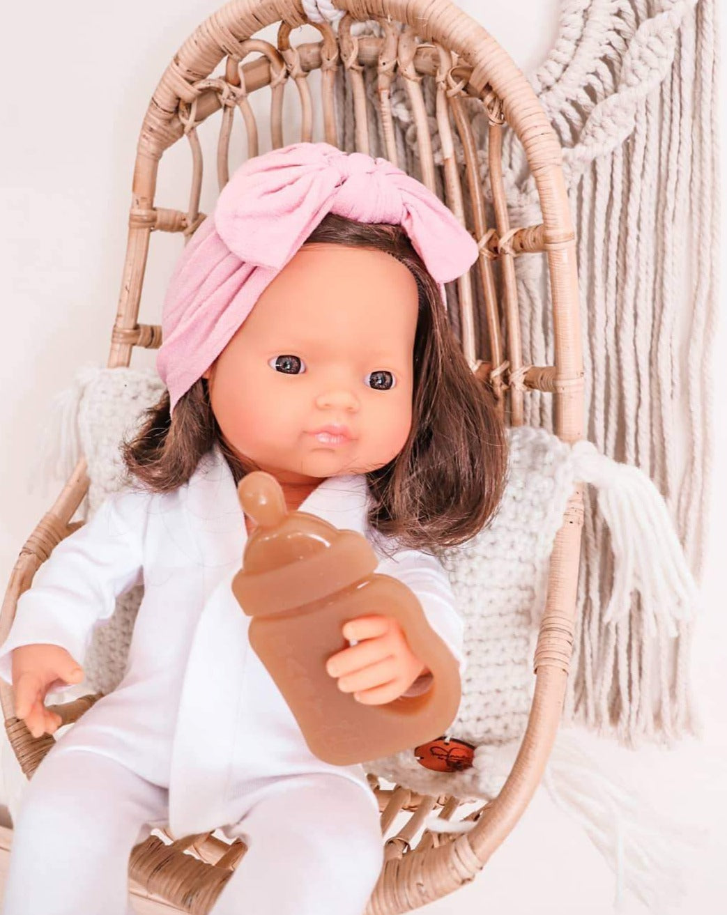 Baby Girl Doll - Brunette Dolls Miniland   