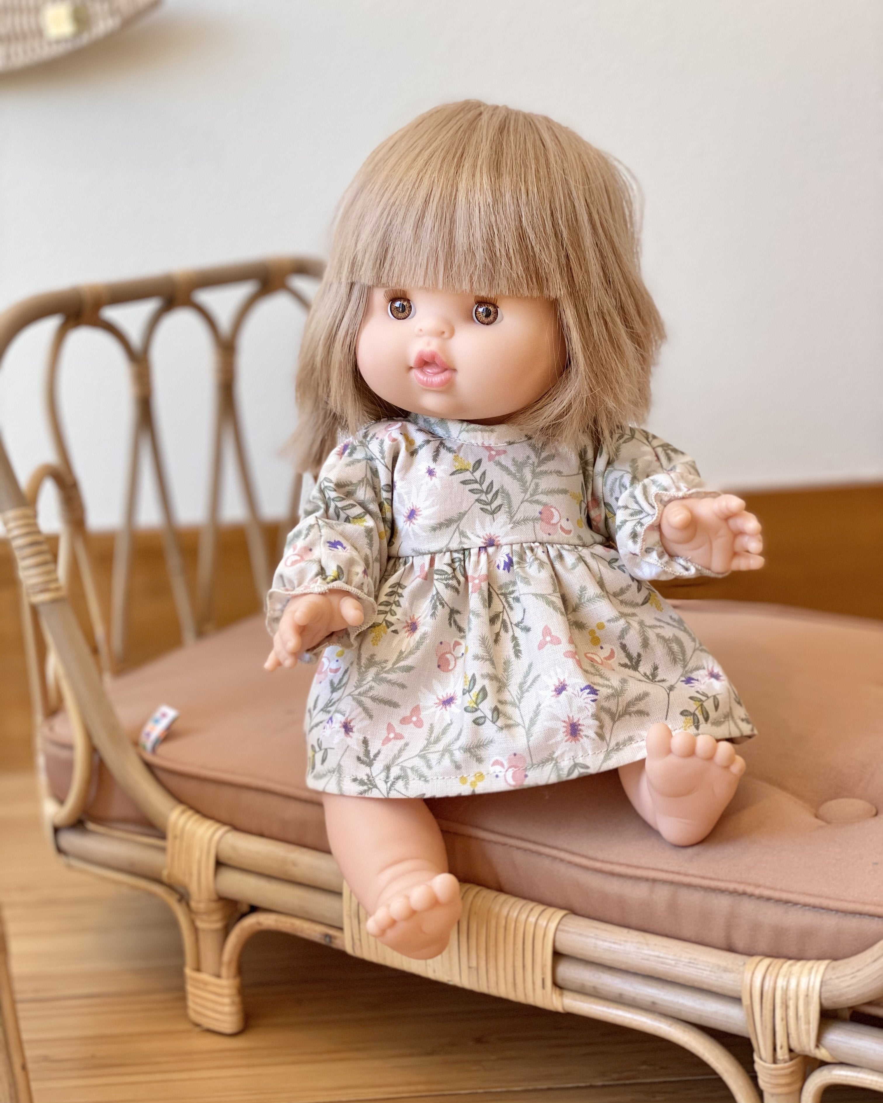 Cotton Doll Dress - Spring Floral Doll Clothing Little Wonder & Co.   