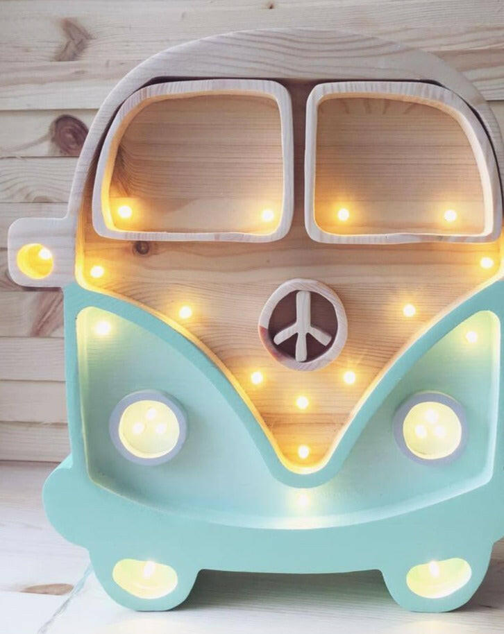 Camper Van Lamp - Wood Mint Lighting Little Lights   