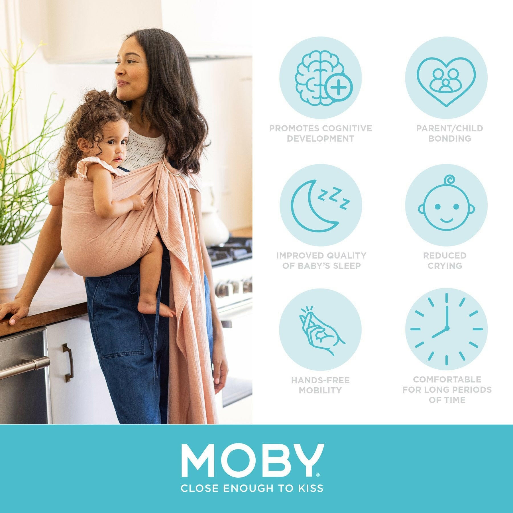 Moby Sling - Rose Baby Essentials Moby   