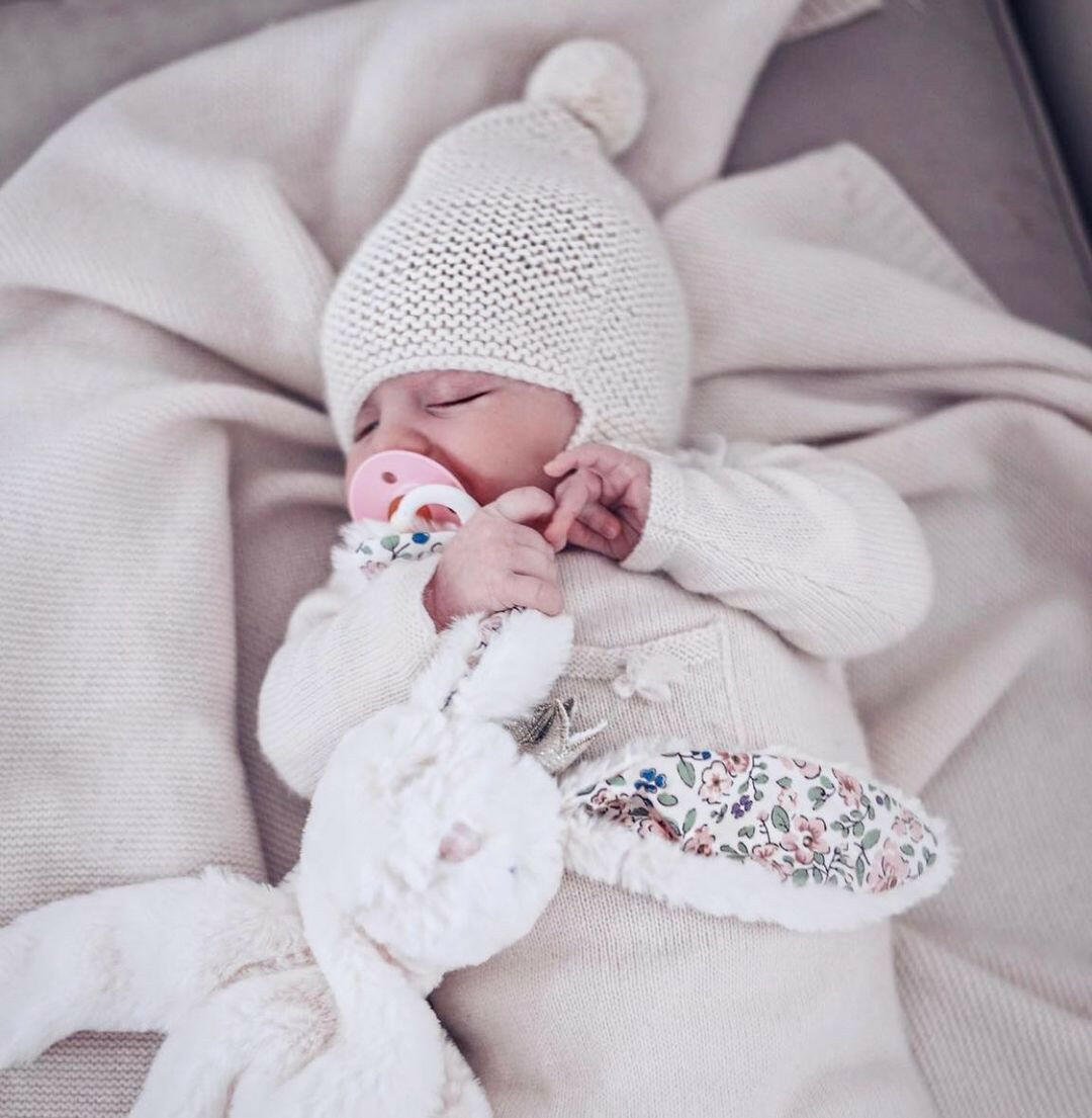 Princess Bunny Baby Security Blanket Faith - Cream Stuffies Mon Ami   