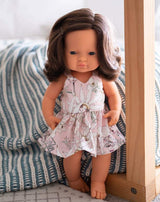 Miniland Baby Girl Doll Brunette