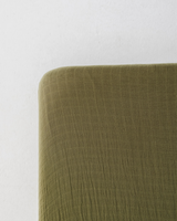 Clementine Kids Moss Green Crib Sheet for Babies
