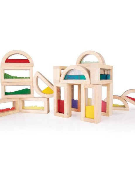 Sensory Rainbow Blocks - 18 pc. set Kids Toys Guidecraft   