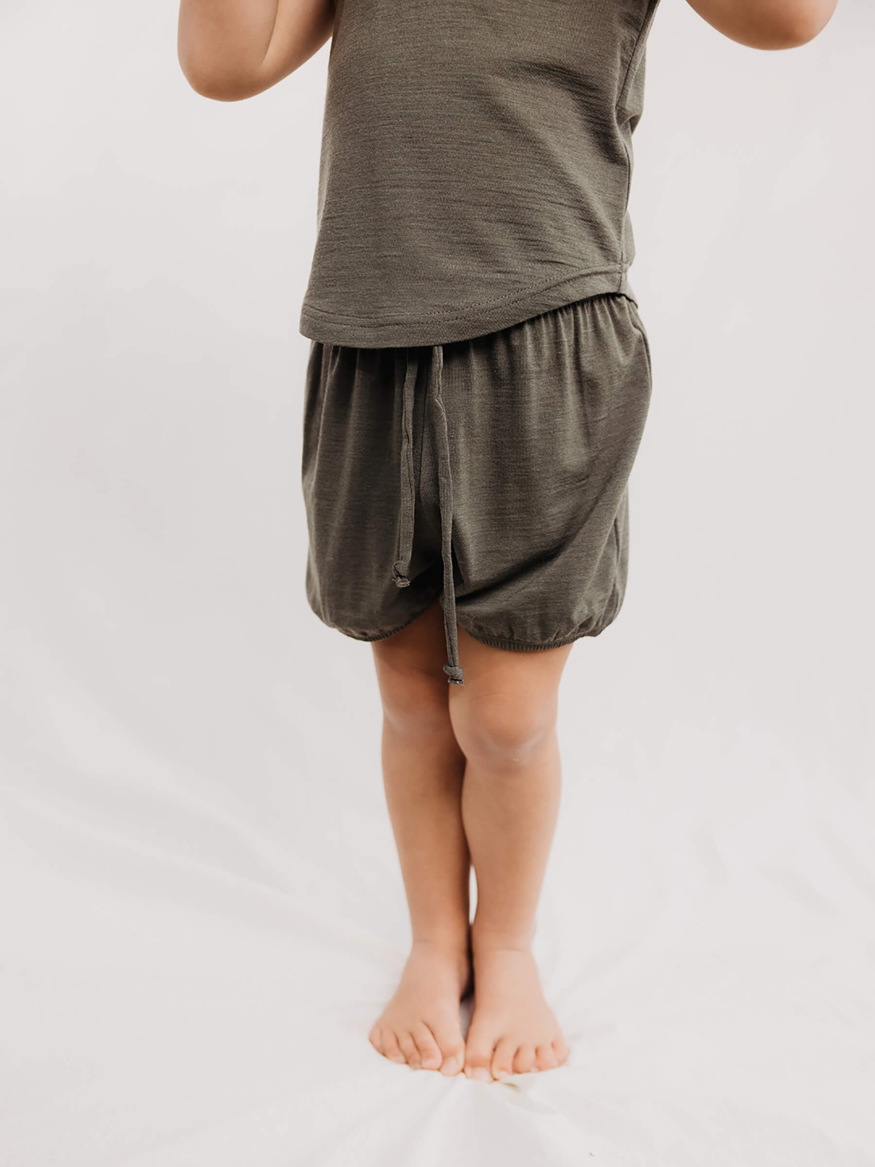 Child Juniper Shorts Lichen child bottoms Nui Organics   