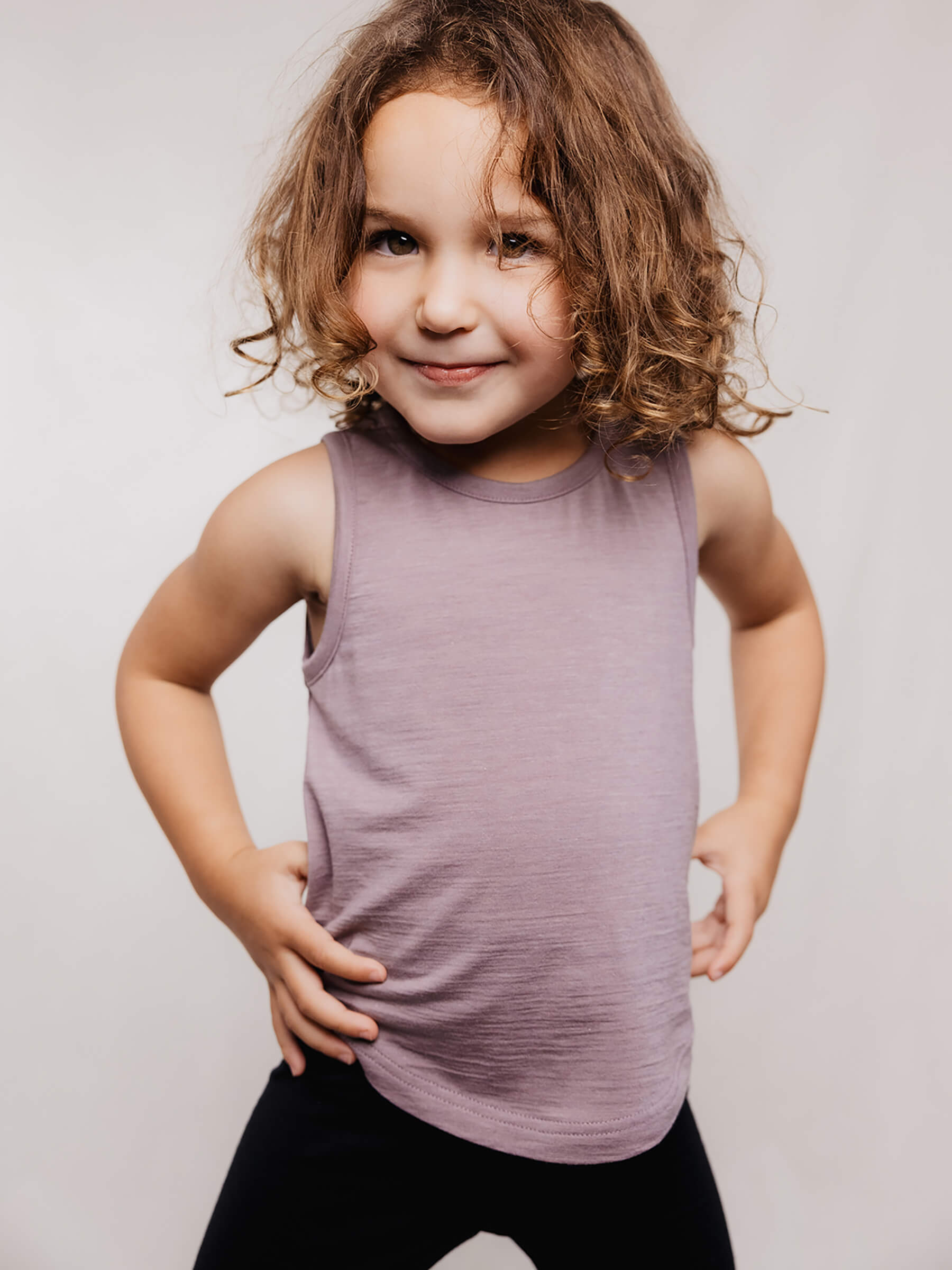 Child Climb Tank Mauve child tops Nui Organics   