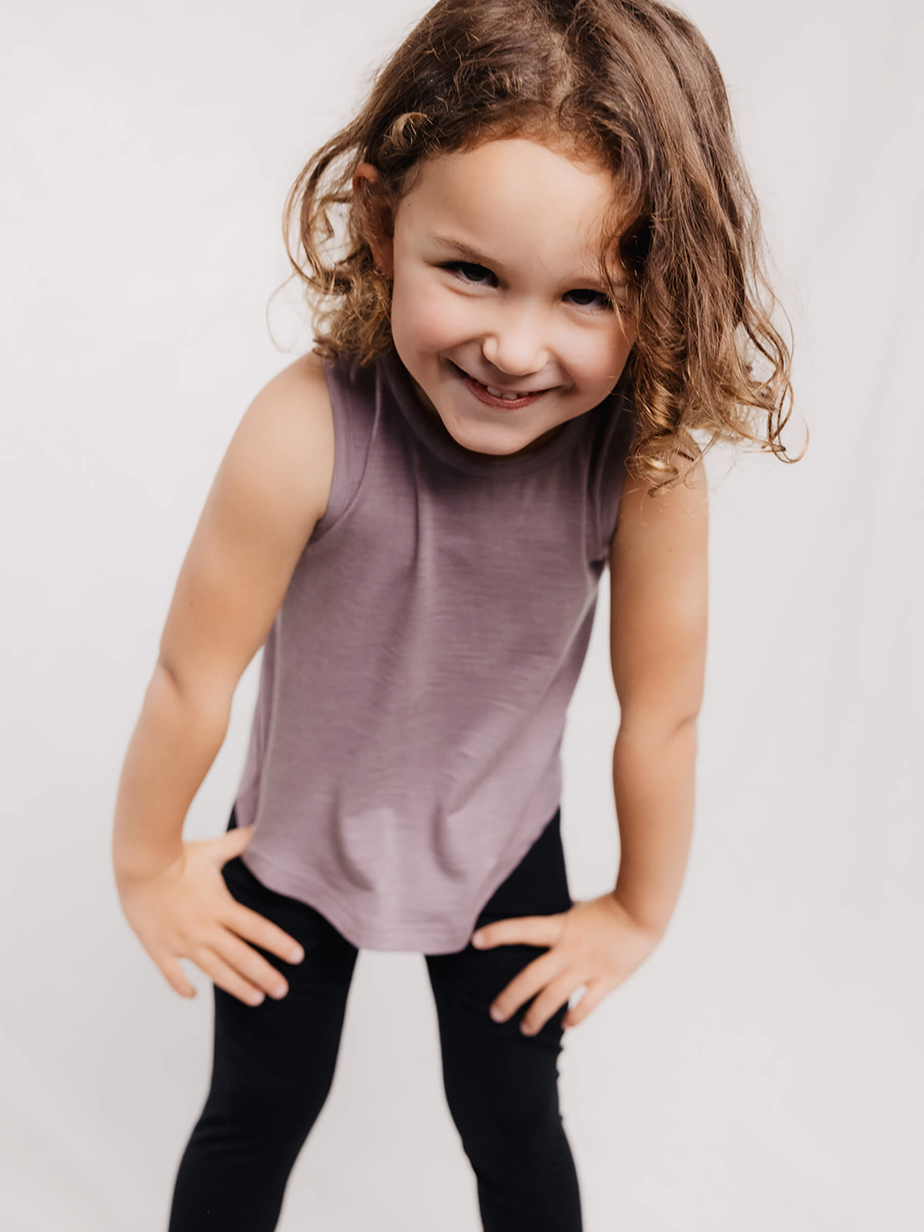 Child Climb Tank Mauve child tops Nui Organics   