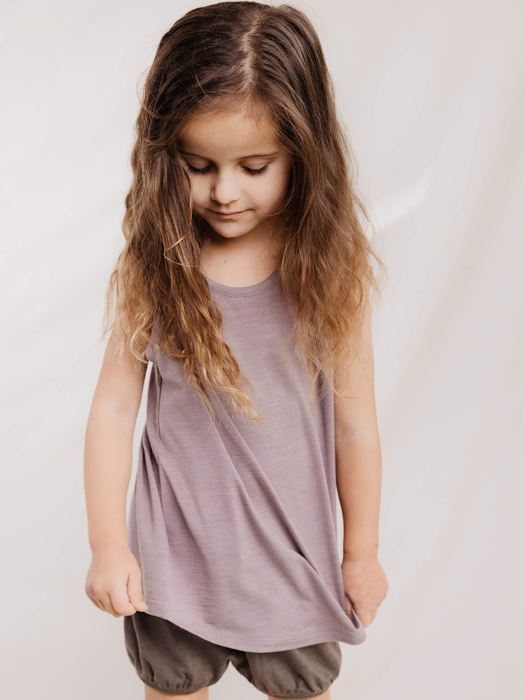 Child Climb Tank Mauve child tops Nui Organics   