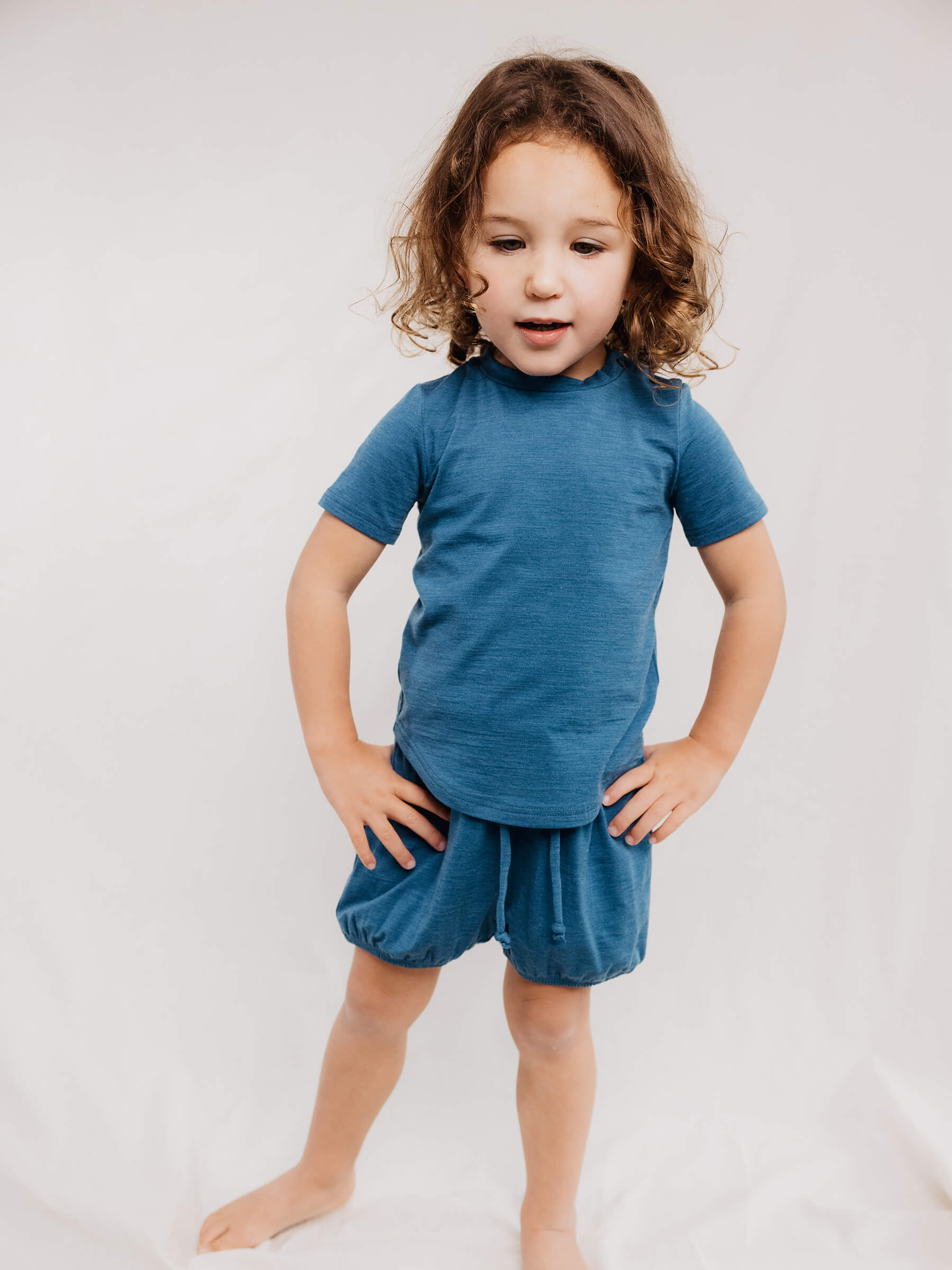 Child Juniper Shorts Mallard child bottoms Nui Organics   