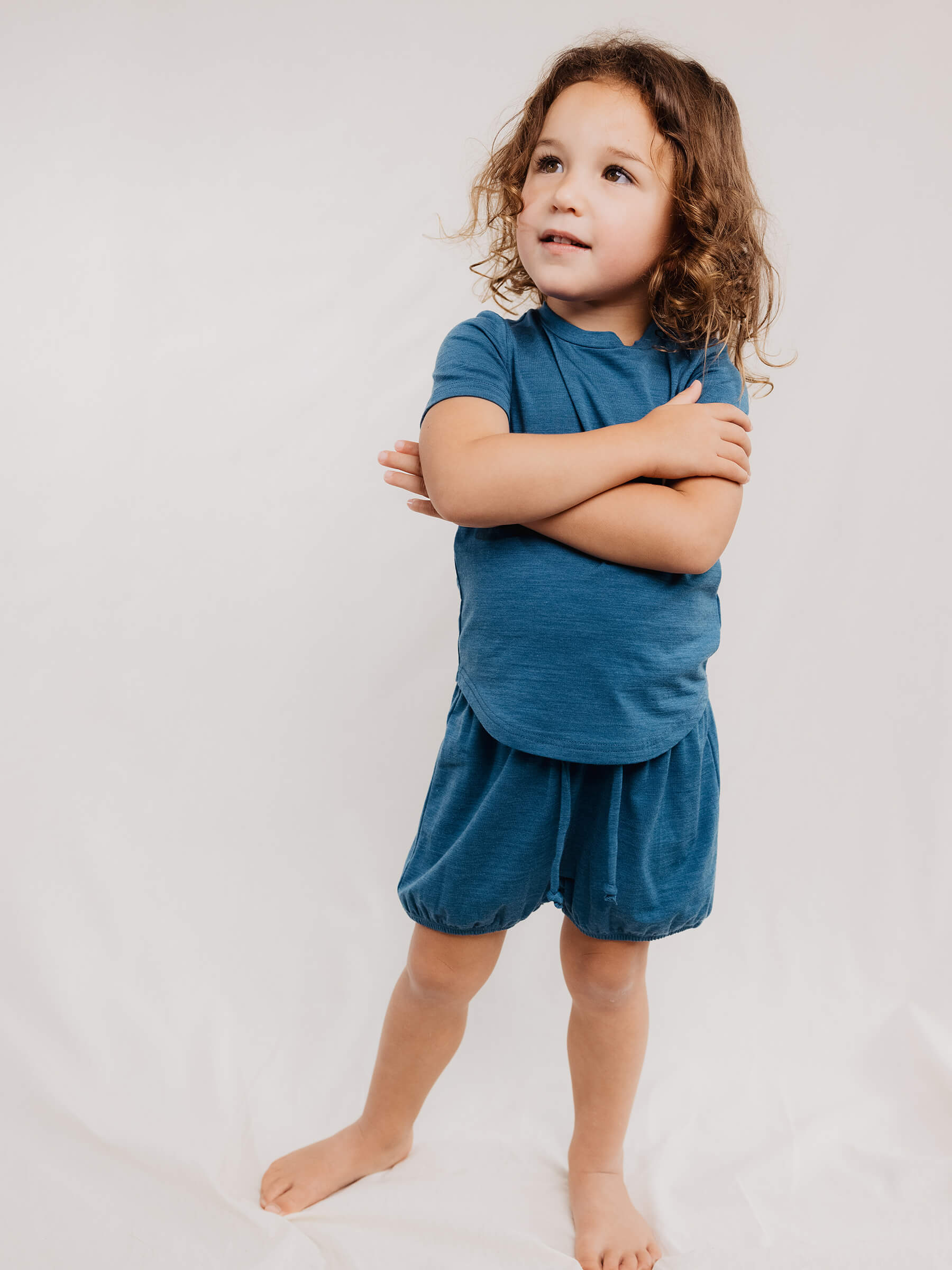 Child Juniper Shorts Mallard child bottoms Nui Organics   