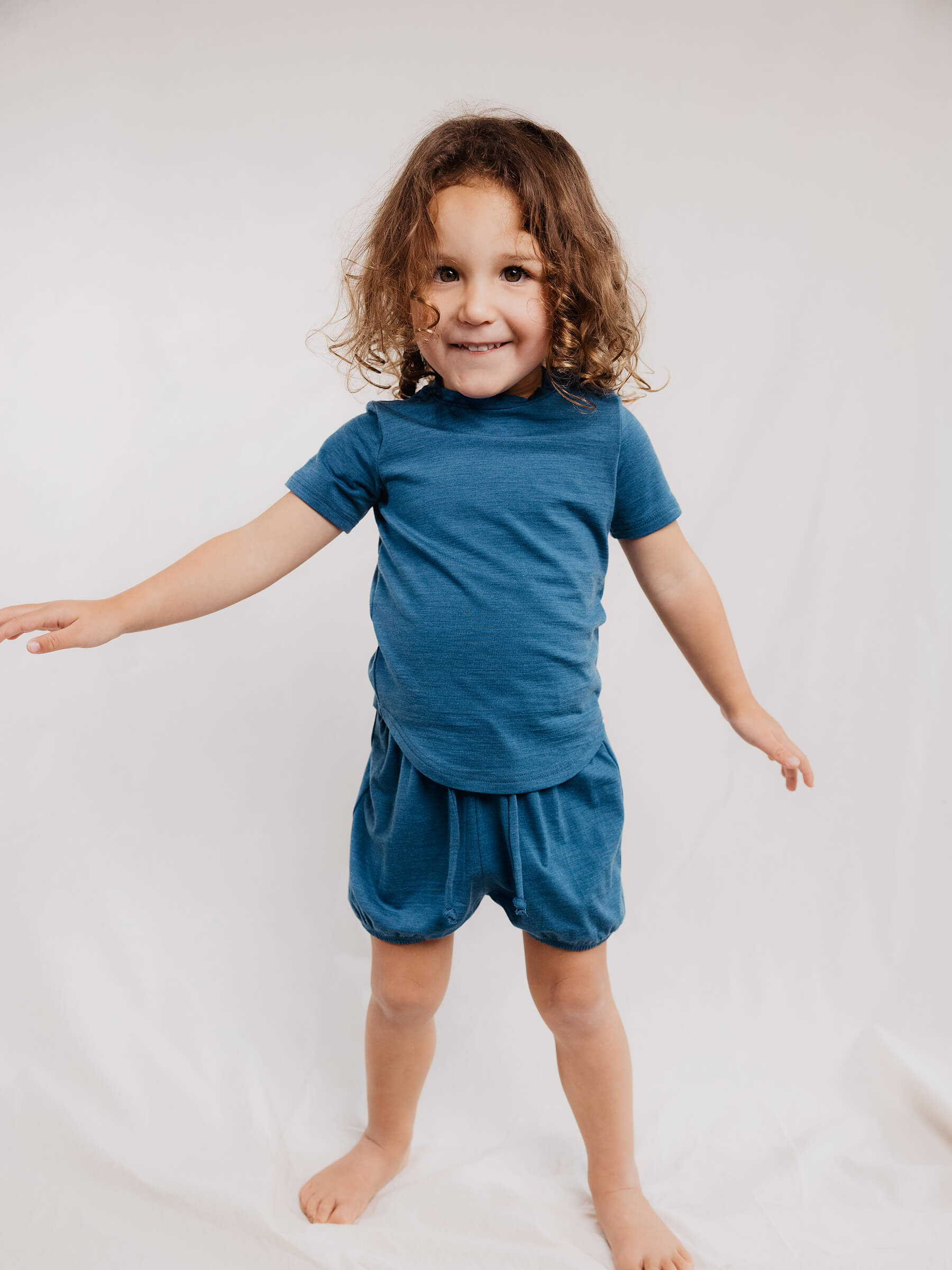 Child Juniper Shorts Mallard child bottoms Nui Organics   