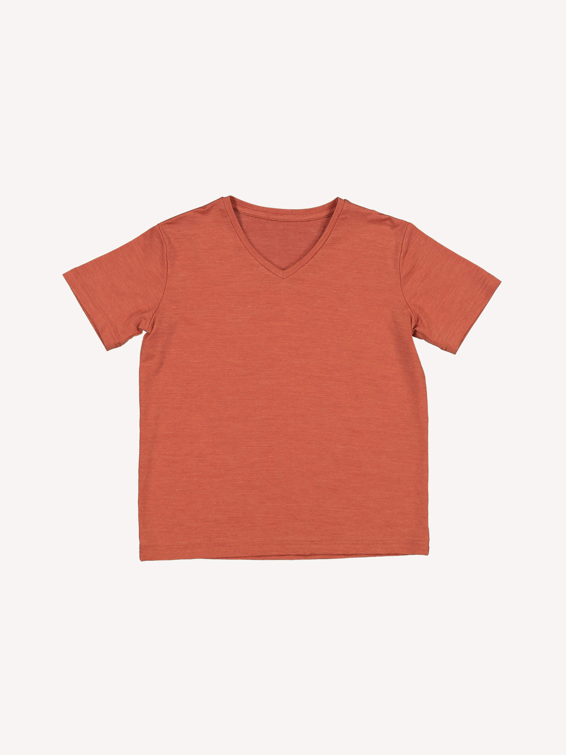 Child Plunge Tee Salmon child tops Nui Organics 2y  