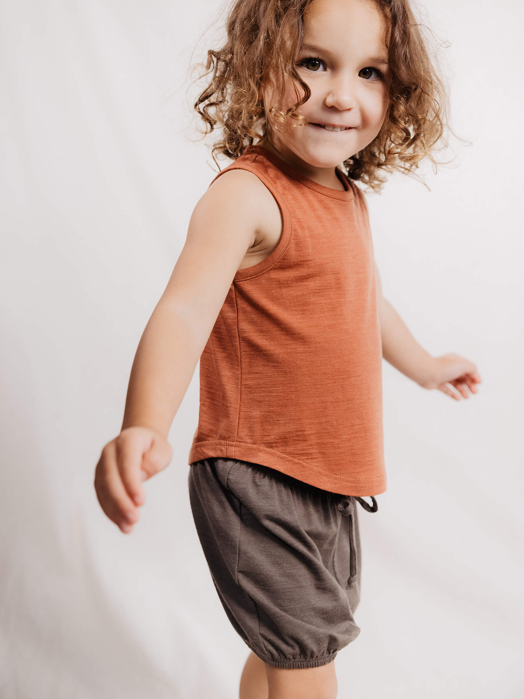 Child Juniper Shorts Crocodile child bottoms Nui Organics   