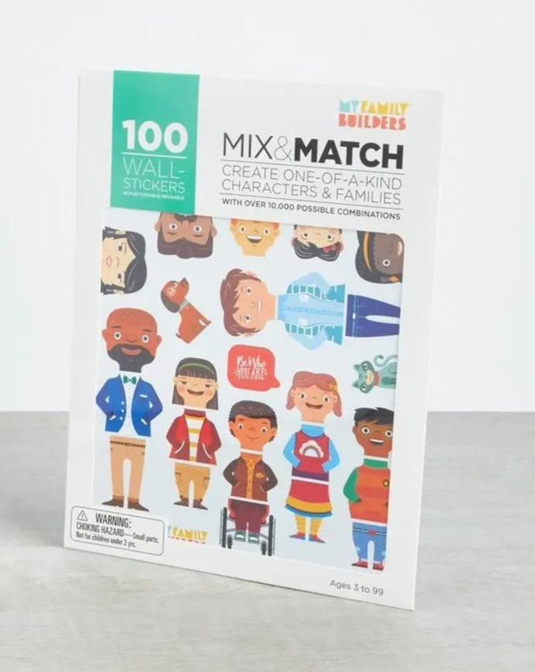 MyFamilyBuilders 100 Removable Stickers