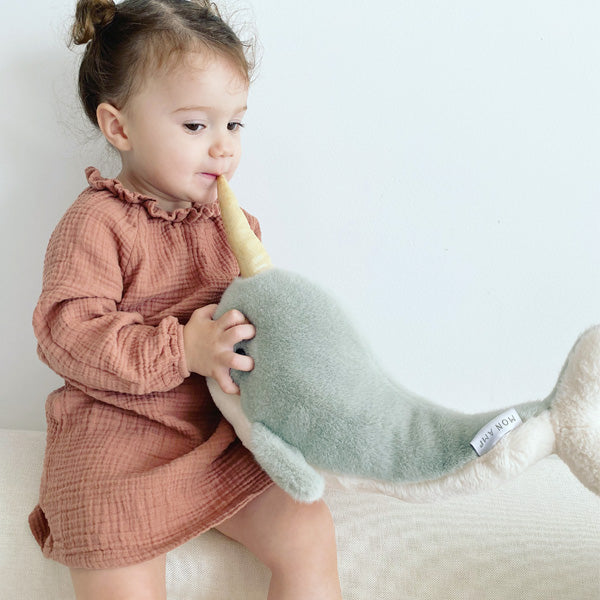 'Nico' Narwhal Plush Toy Stuffed Toy MON AMI   