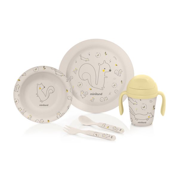 Toddler Bamboo Place Setting Feeding Miniland   