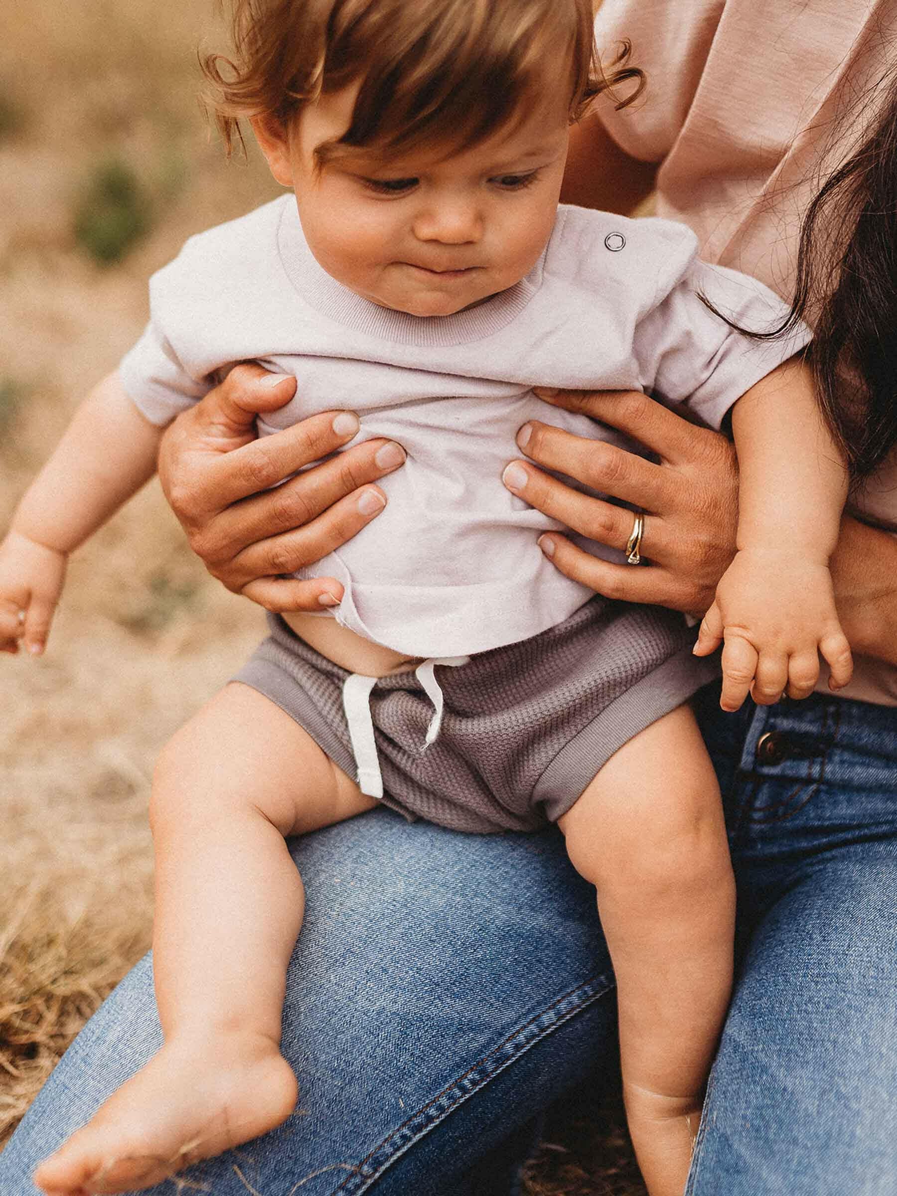 Easy Tiger Baby Tee Iris baby cotton Nui Organics   