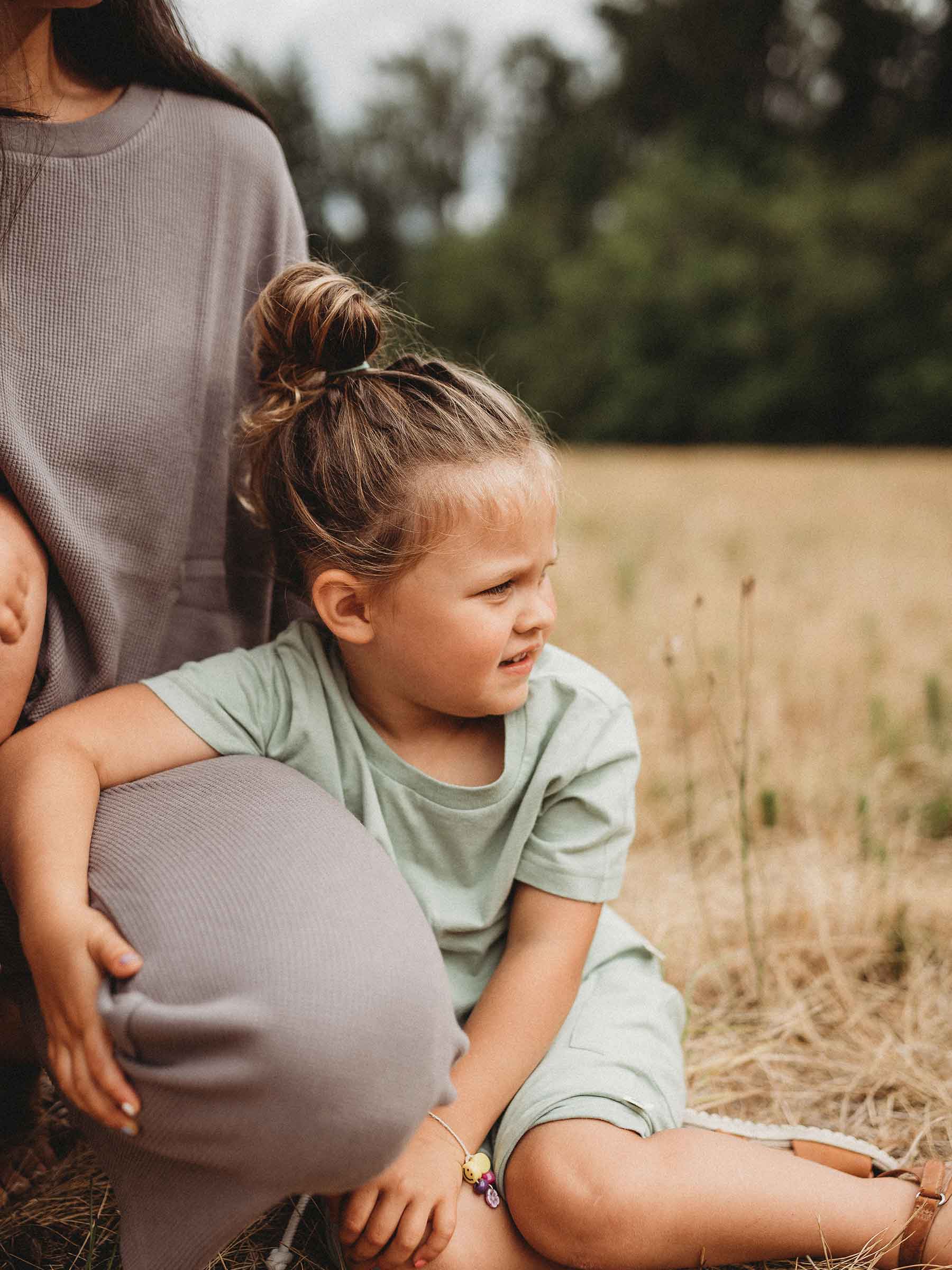 Easy Tiger Tee Pistachio child cotton Nui Organics   