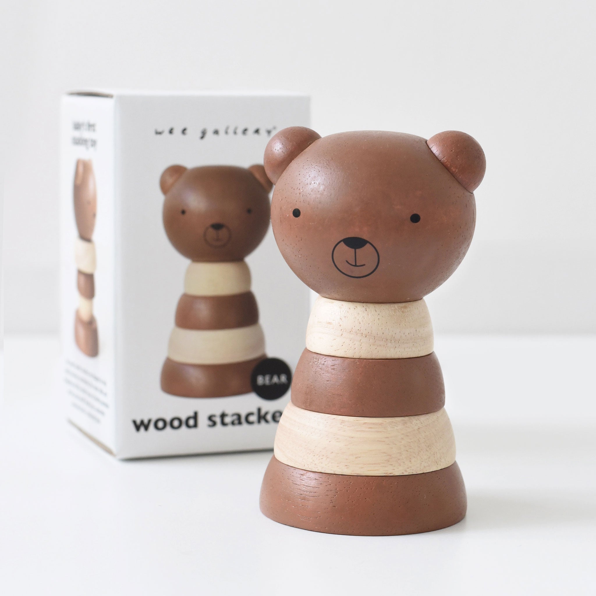 Wood Stacker - Bear Wooden Toys Wee Gallery   