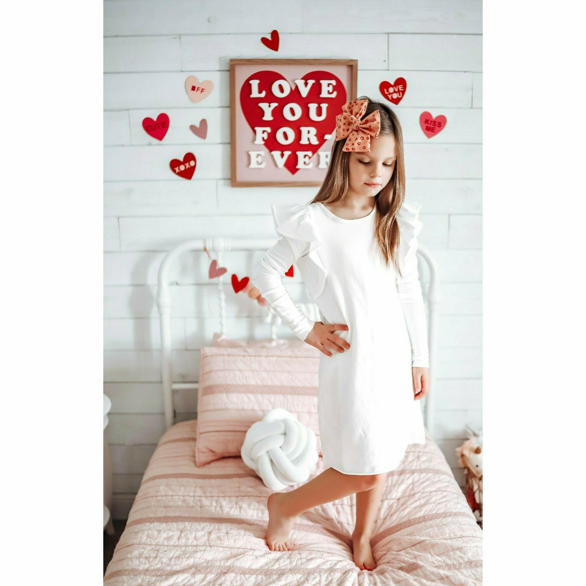 Organic Valentina Dress Long Sleeves Cream Dresses Be Mi Los Angeles   