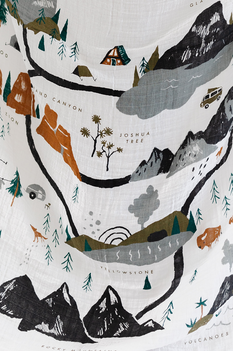 National Parks Swaddle Swaddles Clementine Kids   