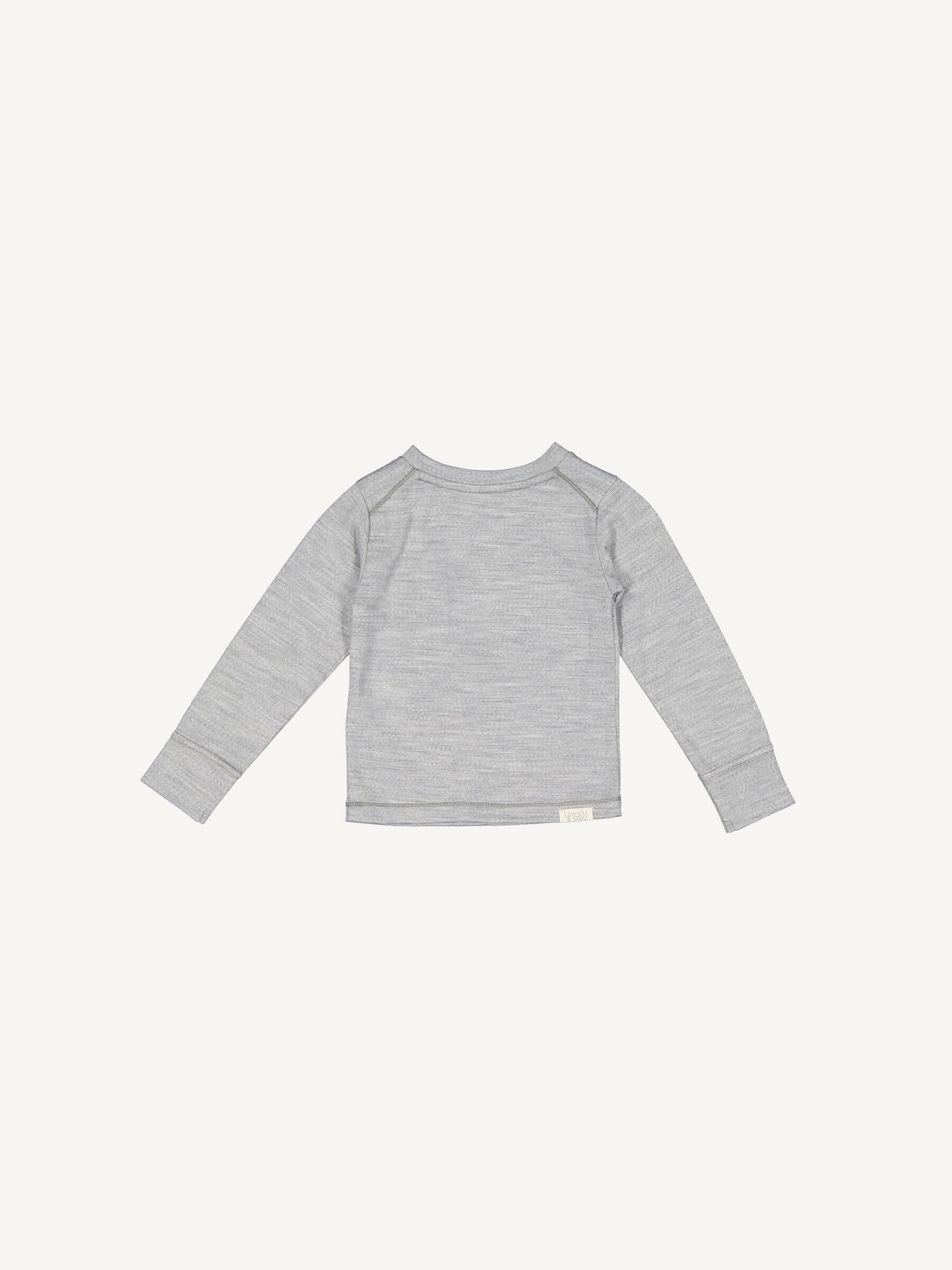 Baby Tihoi Merino Crew Silver baby tops Nui Organics   