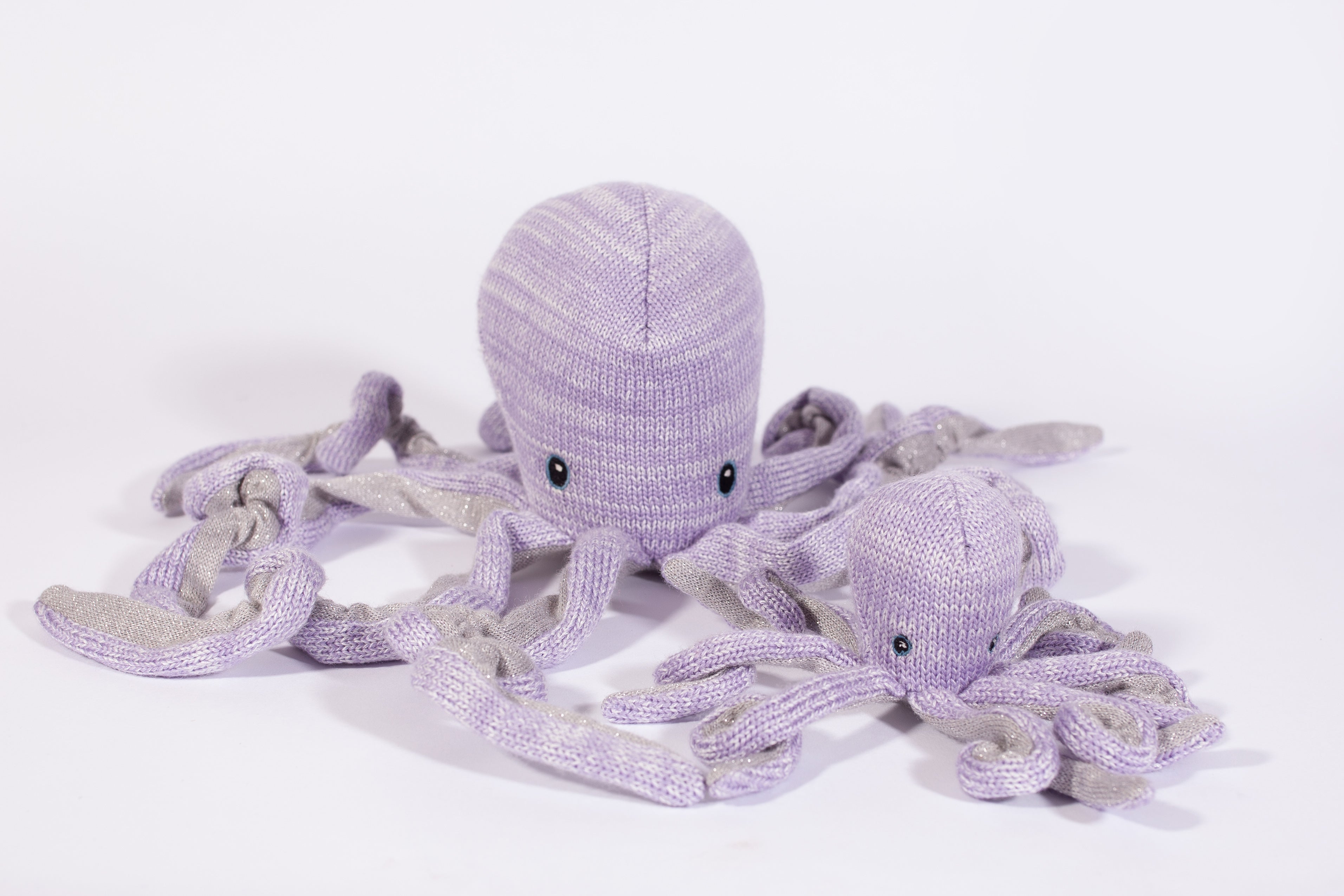 'Orla' Octopus Cotton Knit Baby Rattle Rattle MON AMI   