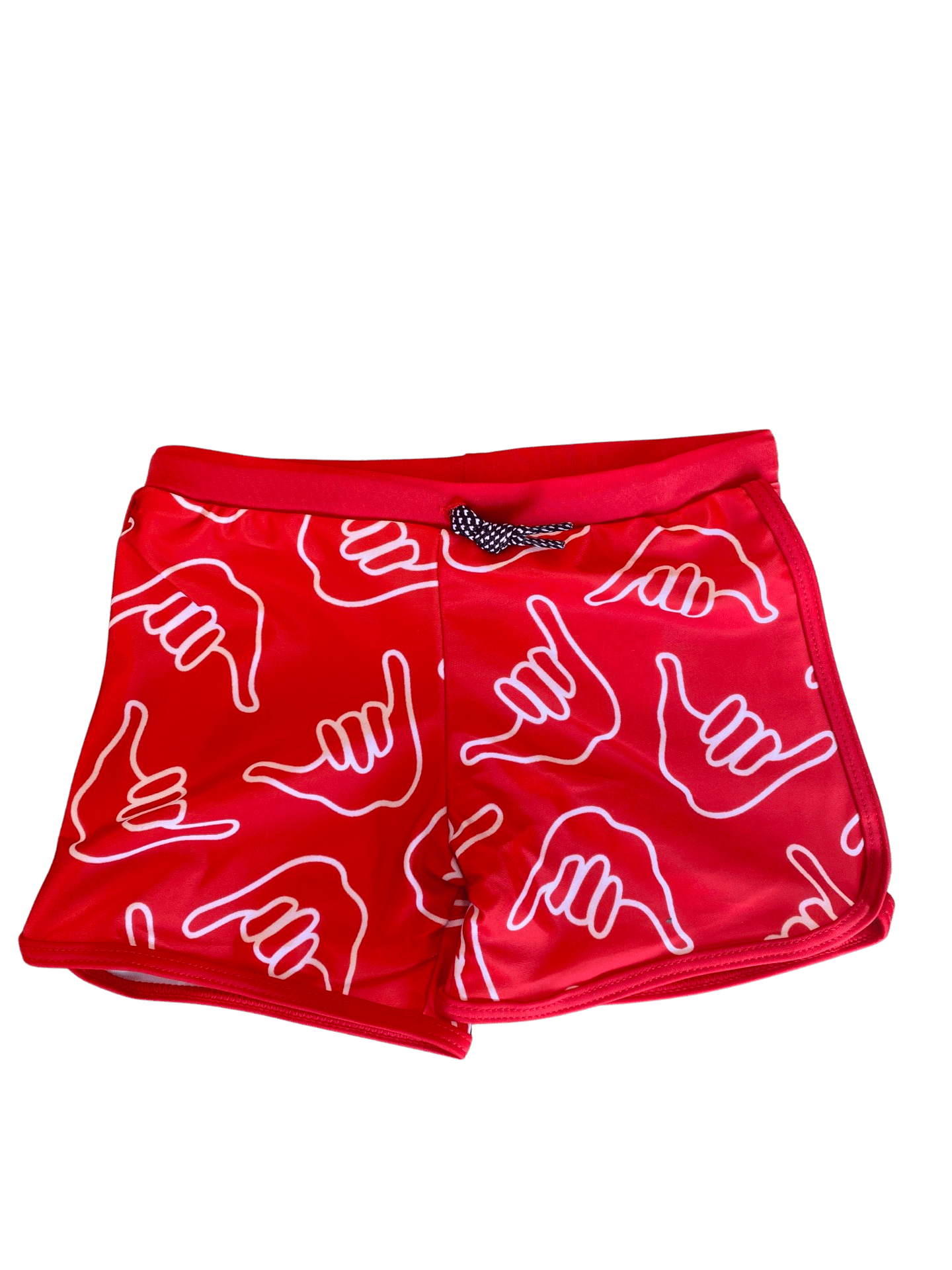 Toddler Soft Shorts for Swim in Red Shaka Kids OF ONE SEA 6 months Red Shaka 