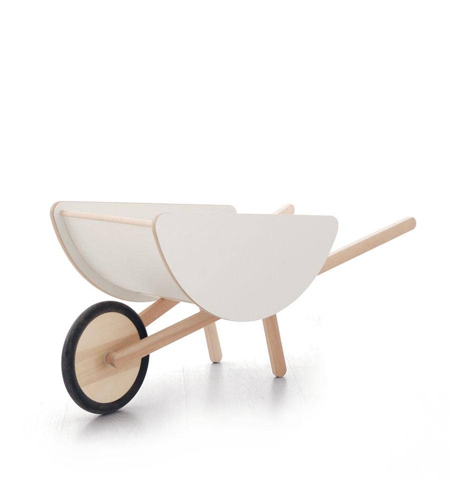 Ooh Noo Toy Wheelbarrow - White Kids Toys Ooh Noo   