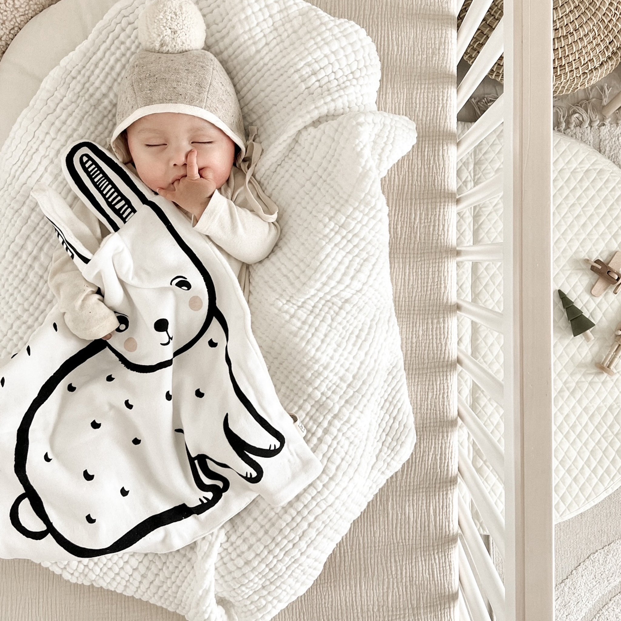 Organic Snuggle Blanket - Bunny Toys Wee Gallery   