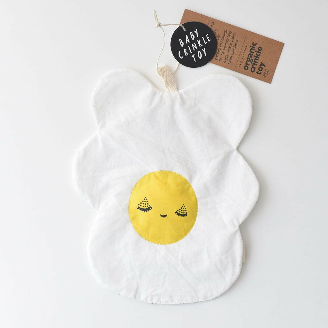 Organic Crinkle Toy - Egg Crinkle Toys Wee Gallery   