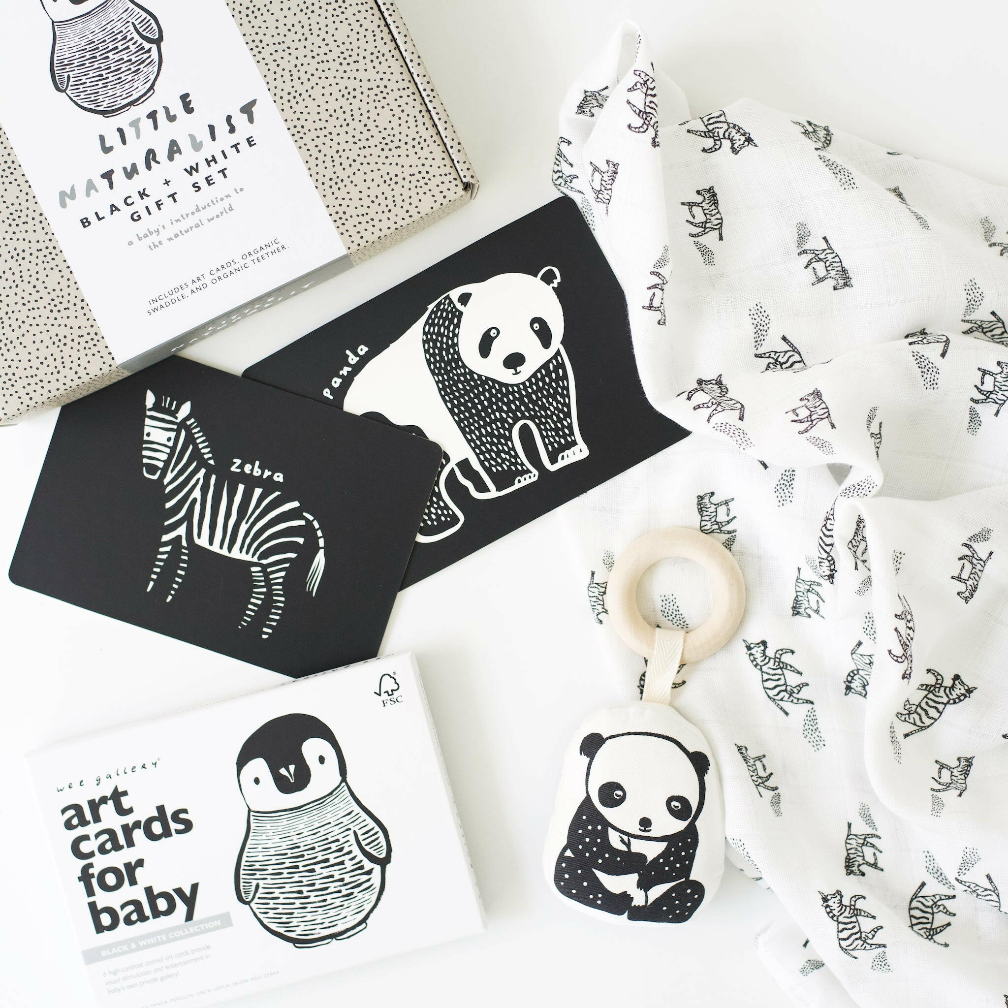 Little Naturalist Gift Set - Black + White Gift Sets Wee Gallery   