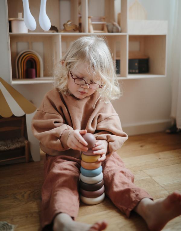 Stacking Rings Toy - Original Baby Essentials Mushie   